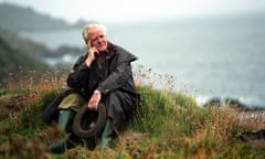 John le Carré in Cornwall, 1996.