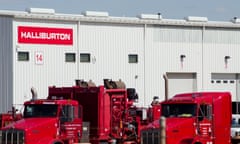 A Halliburton yard in Williston, North Dakota