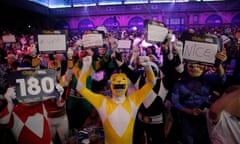 PDC World Darts Championship Final<br>Fans celebrating during the Gary Anderson v Adrian Lewis PDC World Darts Championship Final on January 3rd 2016 in London (Photo by Tom Jenkins)