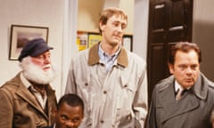 Buster Merryfield, Nicholas Lyndhurst and David Jason in Only Fools and Horses.