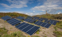 Nature<br>Mandatory Credit: Photo by FLPA/Mike Powles/REX/Shutterstock (3300996a) Solar panels gererating electricity to power lighthouse, with Atlantic Puffin (Fratercula arctica) flock in flight, Stevenson's Lighthouse, Isle of May, Firth of Forth, Scotland, July Nature