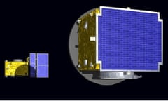 Grahic showing two Proba-3 spacecraft