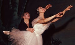 Rudolf Nureyev dancing with long-term partner Margot Fonteyn.