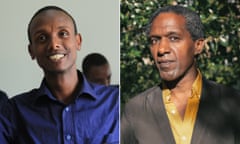 ‘A man whose words stood in the face of prison’ … left, Befeqadu Hailu and Lemn Sissay, who share this year’s PEN Pinter prize.