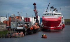 A Petrofac facility at Aberdeen harbour.