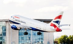 British Airways aircraft seconds after take-off