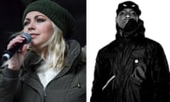 Charlotte Church (l) and Skepta