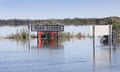 Rising water around Renmark in South Australia. 