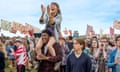 Hammed Animashaun, Claudia O’Doherty and Joe Thomas in The Festival.