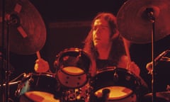 Can<br>Jaki Liebezeit drummer with one of the first Krautrock bands, German group, Can. On stage 1971. ALL USAGES MUST CREDIT - CAMERA PRESS/ HEILEMANN