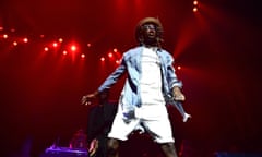 Young Thug In Concert - Atlanta, GA<br>ATLANTA, GA - OCTOBER 25:  Young Thug performs in concert at The Tabernacle on October 25, 2015 in Atlanta, Georgia.  (Photo by Paras Griffin/Getty Images)