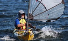 Steve Posselt paddling