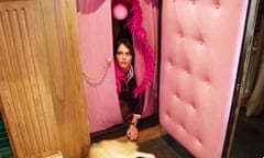 Cara Delevingne emerges from her vagina tunnel in the Architectural Digest Open Homes series