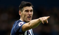 Gareth Barry pictured in 2017 during his time as a West Brom player.