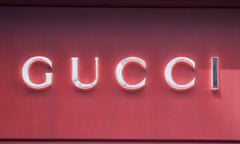 FILE PHOTO: Gucci shop in Rome<br>FILE PHOTO: A Gucci sign is seen outside a shop in Rome, April 20, 2023. REUTERS/Remo Casilli/File Photo