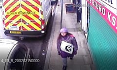 CCTV footage shows Sudesh Amman walking from his bail hostel to Streatham High Road, south London, where he carried out his attack on 2 February 2020.