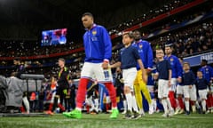 France v Germany - International Friendly<br>LYON, FRANCE - MARCH 23: Kylian Mbappe of France walks in prior the international friendly match between France and Germany at Groupama Stadium on March 23, 2024 in Lyon, France. (Photo by Helge Prang - GES Sportfoto/Getty Images) (Photo by Helge Prang - GES Sportfoto/Getty Images)