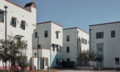 Wide view of Culdesac from the visitor parking lot. Tempe, AZ Thursday, October 5th, 2023 shot by Adam Riding for The Guardian.