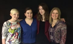 Lucy Saxon, Alwyn Hamilton, Samantha Shannon and Sally Green (left to right)