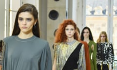 Zombie glares? Louis Vuitton models at Paris fashion week, 5 October 2016.