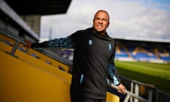 Fahd Saleh at Mansfield Town's ground where he is a goalkeeper coach.