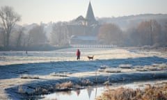 Carol Donaldson finished her walk by the meandering Cuckmere River at Alfriston.