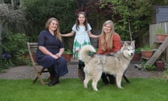 Hattie (left) with Tabby and Madeleine.