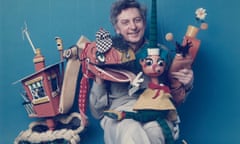 Norman Hetherington alongside Mr Squiggle, Bill Steamshovel and Gus the Snail