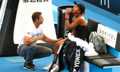 Naomi Osaka with coach Sascha Bajin