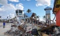 Fort Myers Beach Florida Hurricane Ian Recovery, United States - 15 Oct 2022<br>Mandatory Credit: Photo by Thomas O'Neill/NurPhoto/REX/Shutterstock (13470376n) Recovery efforts are underway Saturday, October 15, 2022 on Fort Myers Beach, Florida. Hurricane Ian made landfall on Sept. 28, 2022. Fort Myers Beach was ground zero for storm surge the area was completely submerged as the hurricane struck. The Category 4 storm is estimated to have caused more than $60 billion in private insured losses just in Florida, making it the second-largest disaster loss event on record, according to the industry trade group Insurance Information Institute. At least 54 people in the county died in storm-related deaths according to the state Medical Examiners Commission, the most of any county Photo by Tom O'Neill Fort Myers Beach Florida Hurricane Ian Recovery, United States - 15 Oct 2022