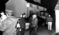 No Stone Unturned
film still
SHOOTING: LOUGHINISLAND.
The scene of the massacre in O'Tooles Bar (The Heights). Six men were shot dead by two U.V.F gunmen, while they were watching the 1994 World Cup on television.