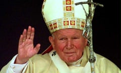 Pope John Paul II during a visit to Poland in 1999