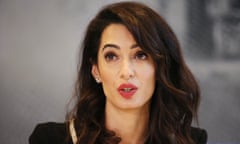 Amal Clooney, who last week stood down from her position as the government’s special envoy on media freedom.