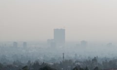 Heavy pollution in Mexico City earlier this year.