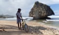 Randy on Bethsheba beach, Barbados