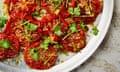 Grilled beef tomatoes with chilli, garlic and ginger

CREDITS:

PHOTOGRAPHY: LOUISE HAGGER
FOOD STYLING: EMILY KYDD
PROP STYLING: JENNIFER KAY