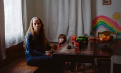 Maryann Jacobs and her son, Oliver Bussey, at their home in Hoosick Falls, New York.