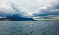 Ahoy! Paddling the waters of Cape Point, South Africa.