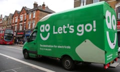 AO delivery van in London