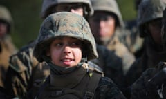 Marine corps private Vanessa Crump at Camp Lejune in 2013