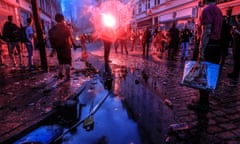 Police clash with protesters in Hamburg during the G20