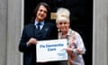 Barbara Windsor and Scott Mitchell outside 10 Downing Street