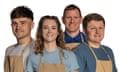 The Great British Bake Off semi finalists –Matty, Tasha, Dan And Josh