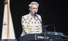 Patrick Wolf performs on stage for Festival No6