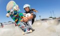 Sky Brown, 13, who will become GB’s youngest summer Olympian when she competes in the park skateboarding discipline.