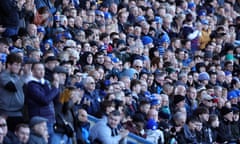 Peterborough United fans at the League One match against Cambridge United at Weston Homes Stadium earlier this month.