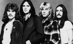 FILE - Rick Parfitt Of Status Quo Dies Aged 68 English rock band Status Quo, circa 1974. From left to right, Alan Lancaster, Francis Rossi, Rick Parfitt, John Coghlan. (Photo by Gems/Redferns/Getty Images)