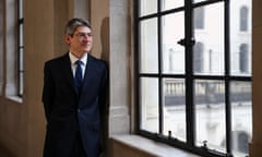 Jonathan Haskel looks out of a window in the Bank of England building