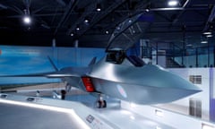 A model of the Tempest fighter jet at the Farnborough airshow in 2018