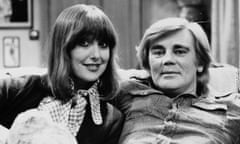 Tony Booth as Mike Rawlins with Una Stubbs as his wife Rita in a 1965 episode of Till Death Us Do Part.